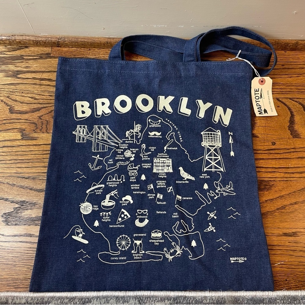 Navy Brooklyn Tote Bag